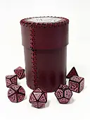 Миниатюра товара Стакан для кубиков D20 бордового цвета Dice Cup - 5