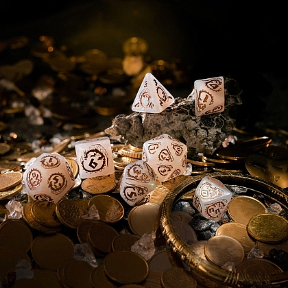 Набор кубиков Dragons Dice Set: Quartz, бренду Q-Workshop - 4 - KUBIX
