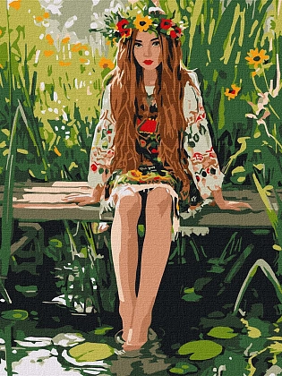 Картина по номерам В ожидании (30х40 см), бренду Идейка - KUBIX