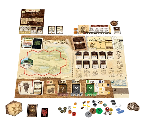 Настольная игра Робинзон Крузо. Приключения на проклятом острове (Robinson Crusoe: Adventures on the Cursed Island), бренду Geekach Games, для 1-4 гравців, час гри > 60мин. - 4 - KUBIX