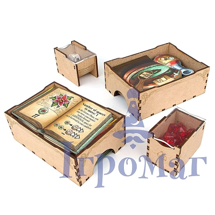 Органайзер для настольной игры Проходимцы Кведлинбурга (Organizer for boardgame The Quacks of Quedlinburg), бренду Tower Rex - 14 - KUBIX