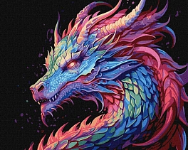 Картина по номерам Укрепленный дракон (40х50 см)