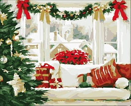 Картина по номерам Різдвяний ранок (40х50 см)