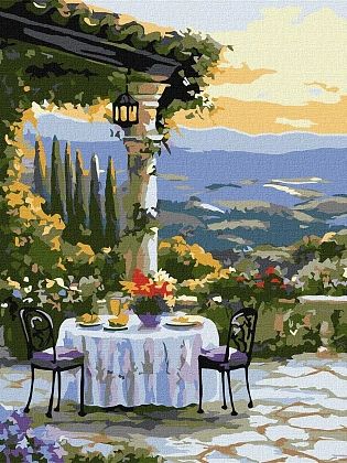 Картина по номерам Романтический ужин (30х40 см), бренду Идейка - KUBIX