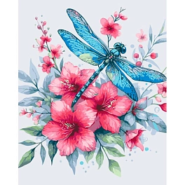 Картина по номерам Бабочка в цветах (40х50 см)
