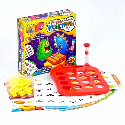 Настільна гра Розумні монстрики, бренду Fun Game, для 2-4 гравців - KUBIX