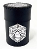 Стакан для кубиков D20 черный Dice Cup Стакан для кубиков D20 черный Dice Cup