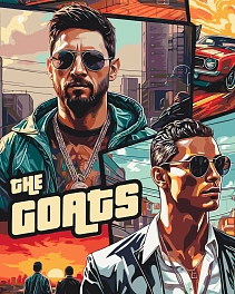 Картина по номерам GTA 5 Роналду и Месси (40х50 см)