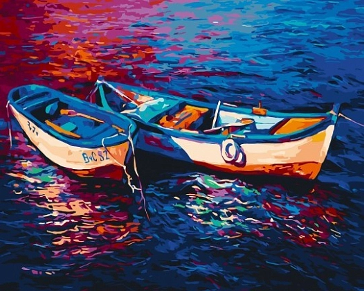 Картина по номерам Човни на воді (40х50 см), бренду Art Craft - KUBIX