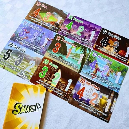 Купити Настольная игра Smash Up: 10th Anniversary (Замес юбилейное издание) (EN) - 3 - KUBIX Настольная игра Smash Up: 10th Anniversary (Замес юбилейное издание) (EN), для 2-4 гравців, час гри < 30мин. - 3 - KUBIX