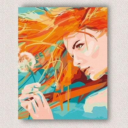 Картина по номерам Сонячна дівчина (40х50 см), бренду Art Craft - KUBIX