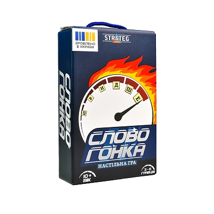 Настільна гра Словогонка, бренду Strateg, для 3-6 гравців - KUBIX