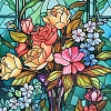 Алмазна мозаїка Барви вітражу (30х30 см) не повна викладка