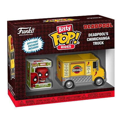 Игровая фигурка Bitty Pop! Дедпул и грузовик Чимичанги (Rides: Deadpool's Chimichanga Truck), бренду Funko - KUBIX