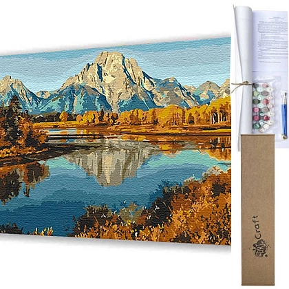 Картина по номерам Гірське озеро (40х50 см), бренду Art Craft - KUBIX