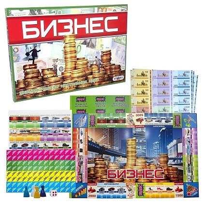 Настольная игра Бизнес (Монополия) (RU), бренду Strateg, для 2-4 гравців, час гри < 30мин. - 2 - KUBIX