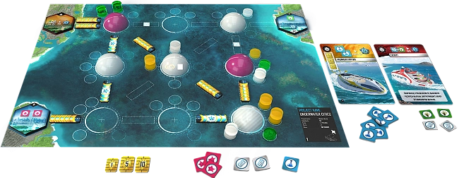 Настільна гра Підводні міста (Underwater Cities), бренду Games 7Days, для 1-4 гравців, час гри > 60хв. - 3 - KUBIX