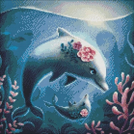Алмазна мозаїка Морська прогулянка (40х40 см)