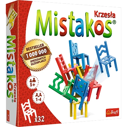 Настольная игра «Стульчики» для 4-х игроков (Mistakos) , бренду Trefl, для 1-4 гравців, час гри < 30мин. - KUBIX