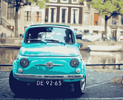 Картина по номерам Європейськими вуличками (50х60 см), бренду Artissimo - KUBIX