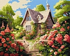 Миниатюра товара Картина по номерам Дом за городом (40х50 см) - 1