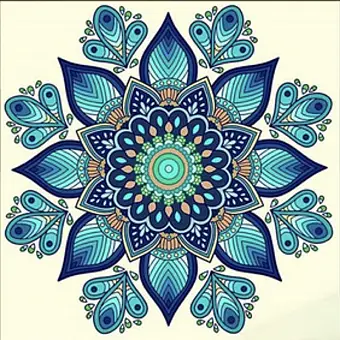 Алмазная мозаика Захватывающая мандала (30х30 см)