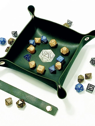 Лоток для кубиков D20 зелёный Dice Tray, бренду Планета Игр - 3 - KUBIX