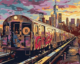 Картина по номерам Наземная станция (40х50 см)