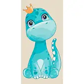 Мініатюра товару Картина по номерам Cute dino (40х80 см) - 1