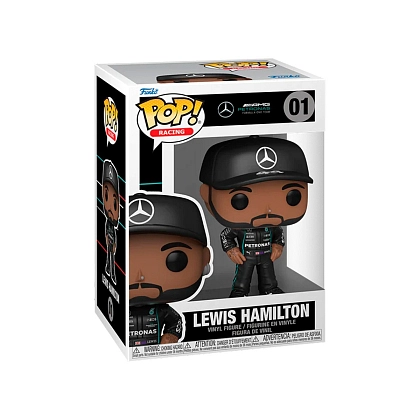 Игровая фигурка FUNKO POP! ЛЬЮИС ГАМИЛЬТОН (Lewis Hamilton) AMG: #01, бренду Funko - 4 - KUBIX