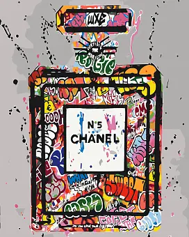 Картина по номерам Chanel №5 арт (Шанель номер 5) (40х50 см)