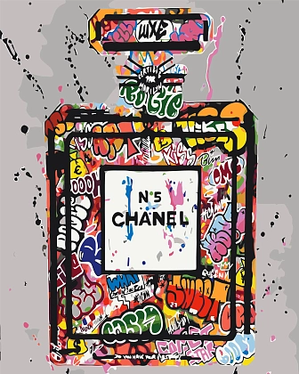 Картина по номерам Chanel №5 арт (Шанель номер 5) (40х50 см), бренду Origami - KUBIX