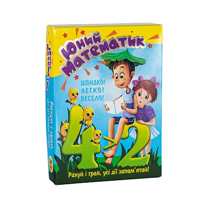 Настольная игра Юный математик, бренду Strateg, для 1-12 гравців - KUBIX