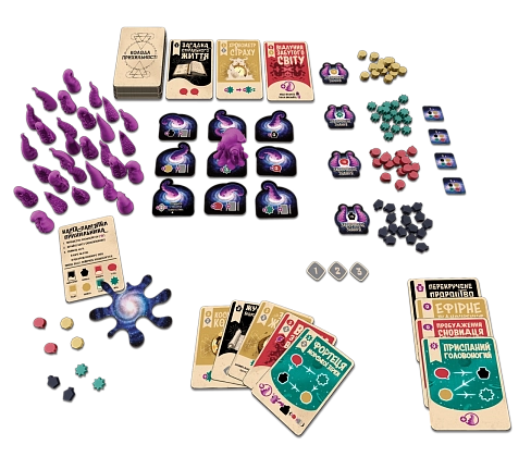 Космоспрут (Cosmoctopus), бренду Geekach Games, для 1-4 гравців, час гри < 60хв. - 3 - KUBIX