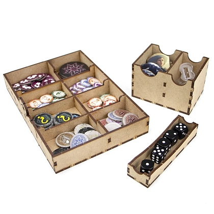 Органайзер для настольной игры Arkham Horror 3rd Edition (Organizer for boardgame Arkham Horror 3rd Edition), бренду Tower Rex - 7 - KUBIX
