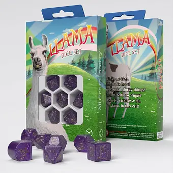 Набор кубиков Llama Zippy Modern Dice Set (7) - KUBIX Набор кубиков Llama Zippy Modern Dice Set (7)
