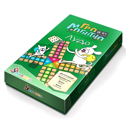 Настольная магнитная игра Лудо, бренду Умняшка, для 2-4 гравців - KUBIX