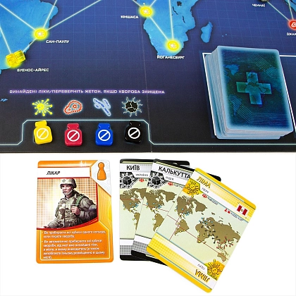 Настольная игра Пандемия (Pandemic), бренду Игромаг, для 2-4 гравців, час гри < 60мин. - 19 - KUBIX
