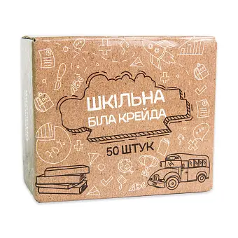 Крейда Шкільна біла (50 штук) 