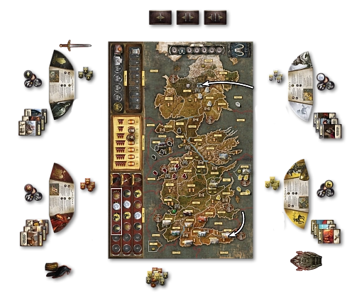 Настольная игра Игра престолов. Второе издание (A Game of Thrones: The Board Game Second Edition), бренду Geekach Games, для 3-6 гравців, час гри > 60мин. - 2 - KUBIX