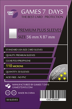 Купити Протекторы Games7Days (56 x 87 мм) Premium Plus USA (50 шт), бренду Games 7Days - KUBIX Протекторы Games7Days (56 x 87 мм) Premium Plus USA (50 шт), бренду Games 7Days - KUBIX