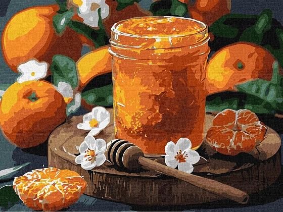 Картина по номерам Мандариновое кюли (30х40 см), бренду Идейка - KUBIX