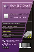 Миниатюра товара Протекторы Games7Days (56 x 87 мм) Premium Plus USA (50 шт) - 1