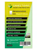 Мініатюра товару Протектори Games7Days (70 x 120 мм) Premium Large Size (50 шт) - 1