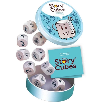 Настільна гра Кубики Історій Рорі: Дії (Rory's Story Cubes: Actions), бренду Asmodee, для 1-12 гравців, час гри < 30хв. - 2 - KUBIX