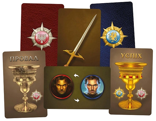 Настільна гра Авалон. Класична версія (The Resistance: Avalon), бренду Geekach Games, для 5-10 гравців, час гри < 30хв. - 3 - KUBIX