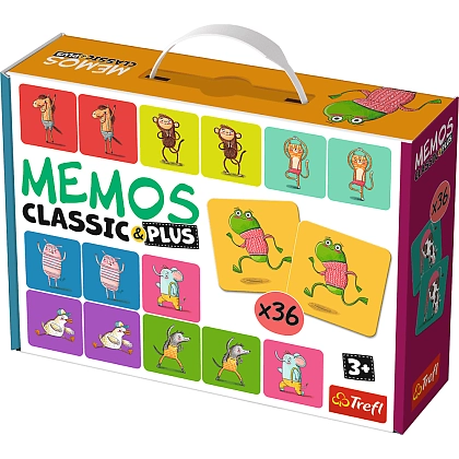 Настольная игра Мемос Классический: Двигайся и играй (Memos classic&plus Ruch), бренду Trefl, для 1-2 гравців - KUBIX