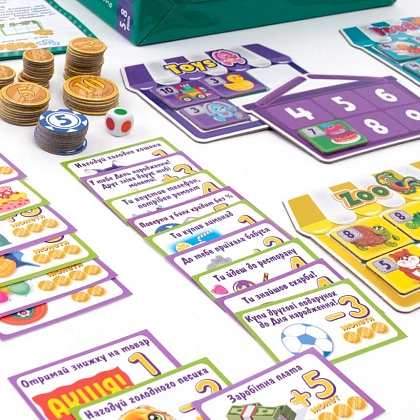 Настольная игра Шопинг (Play Shopping), бренду Vladi Toys, для 2-4 гравців, час гри < 30мин. - 3 - KUBIX