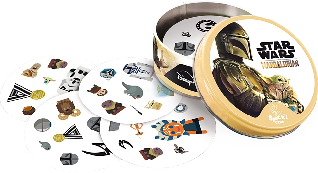 Настільна гра Доббл Мандалорець (Dobble Star Wars The Mandalorian) (FR), бренду Asmodee, для 2-8 гравців, час гри < 30хв. - 4 - KUBIX
