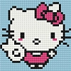 Алмазная мозаика Hello Kitty (10х10 см) Алмазная мозаика Hello Kitty (10х10 см)